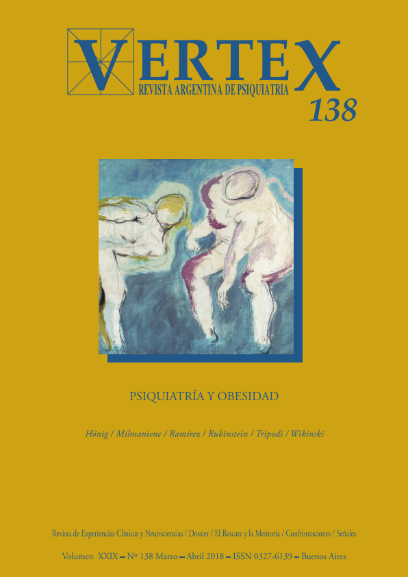 					View Vol. 29 No. 138, mar.-abr. (2018): Psiquiatría y obesidad
				