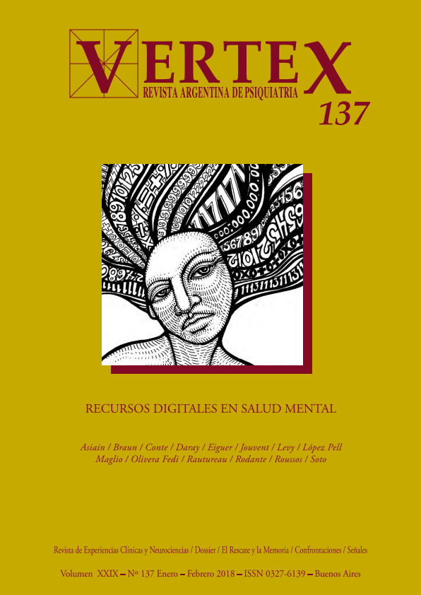 					View Vol. 29 No. 137, ene.-feb. (2018): Recursos digitales en salud mental
				