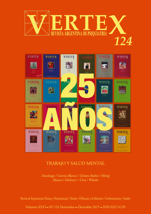 					Ver Vol. 26 Núm. 124, nov.-dic. (2015): Trabajo y salud mental
				