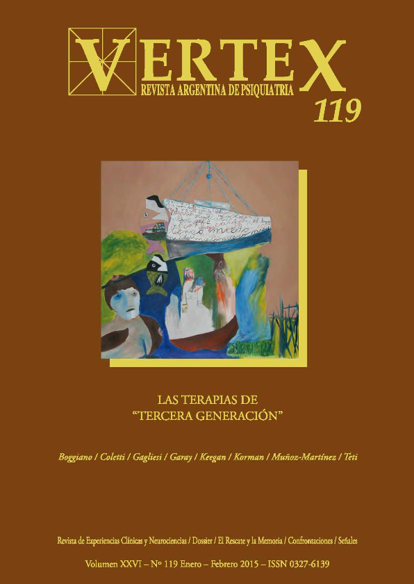 					Ver Vol. 26 Núm. 119, ene.-feb. (2015): Las terapias de "tercera generación"
				