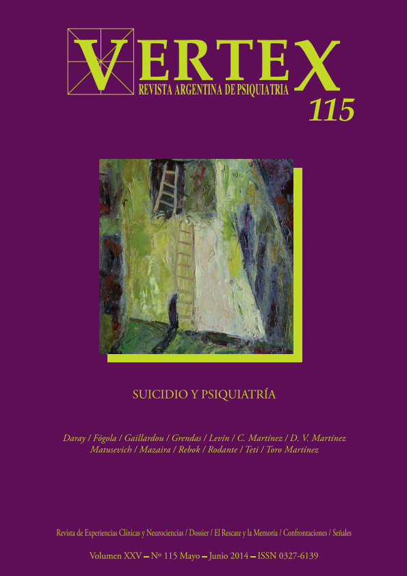					Ver Vol. 25 Núm. 115, mayo- jun. (2014): Suicidio  y psiquiatría
				
